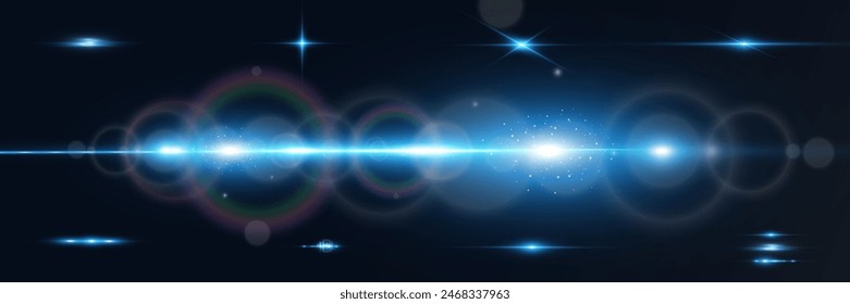 Set of bright light rays.Brigh light on the background.	
