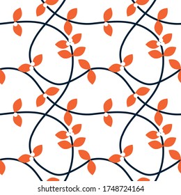 Set of bright seamless vector patterns. Collection with floral ornament. For cards, backgrounds, sites, scrapbooking clothes, bedding, pillowcases and tablecloths. Sprigs of snow berry. EPS 10
