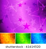 Set of bright star backgrounds - eps 10