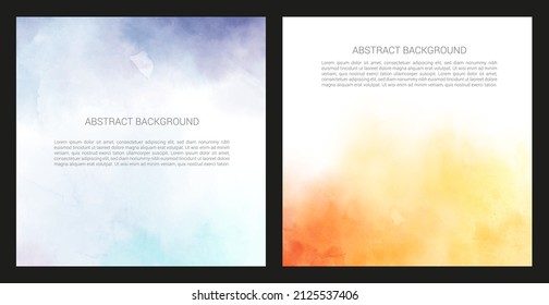 set of bright vector colorful watercolor background useful for any project where a platter of color makes the difference for poster brochure card or flyer