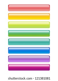 Set of brightly colored web buttons, panels, dice, background for your text, lettering, lettering, announcement or headline on the Internet, on a website, for printing, stickers, banners,