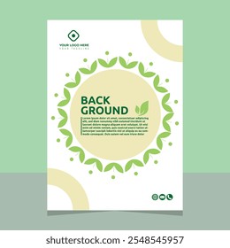 Set of brochure and annual report cover design templates on the subject of nature, environment and organic products. Vector illustrations for flyer layout, marketing material, magazines, presentations