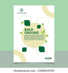 Set of brochure and annual report cover design templates on the subject of nature, environment and organic products. Vector illustrations for flyer layout, marketing material, magazines, presentations