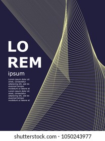 Set of brochure, annual report, flyer design templates with line shapes. Vector illustrations for business presentation, layout template designs, Banners, Posters Flyers and Banner Design