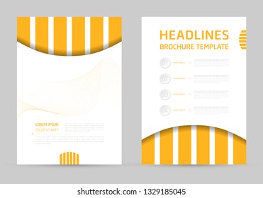 Set of brochure, annual report, flyer design templates for business presentation, business paper, corporate document cover and layout template designs.Vector illustrations.