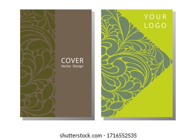 Set of brochure, annual report, flyer design templates in A4 size. Brochure template layout.  A4 cover vector EPS-10 sample image with Gradient Mesh.