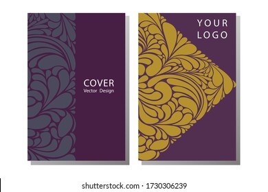 Set of brochure, annual report, flyer design templates in A4 size. Brochure template layout.  A4 cover vector EPS-10 sample image with Gradient Mesh.