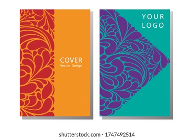 Set of brochure, annual report, flyer design templates in A4 size. Brochure template layout. cover vector EPS-10 sample image with Gradient Mesh.