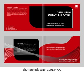 Set of brochure bi-fold 