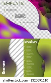 Set of Brochure Cover Brochure with color Combination Abstract Vector Background for Banner, Poster, Booklet, Annual Report, Brochure and Flyer for Eve, Party, Club and Celebration.