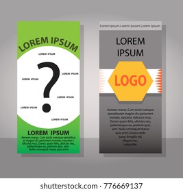 Set of brochure cover design layout with circle shape graphic elements and space, black, red, turquoise color scheme, vector template in A4 size