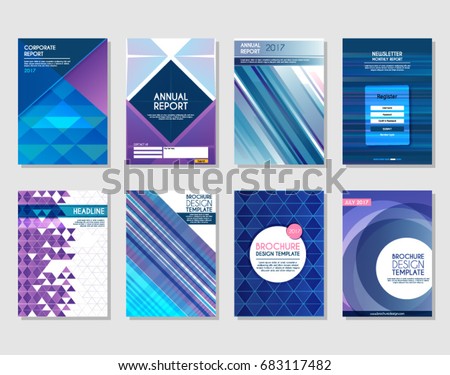 set brochure design annual