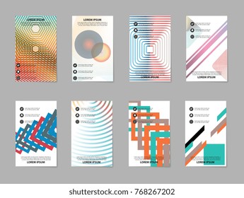 set of Brochure Layout template, abstract flyer cover design