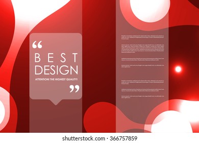 Set of brochure, poster design templates in neon molecule structure style