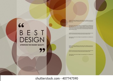 Set of brochure, poster design templates in abstract background style