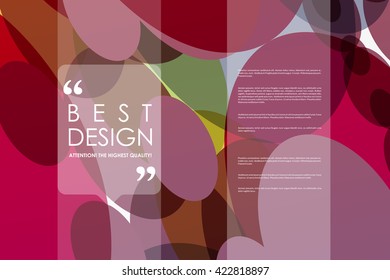 Set of brochure, poster design templates in abstract background style