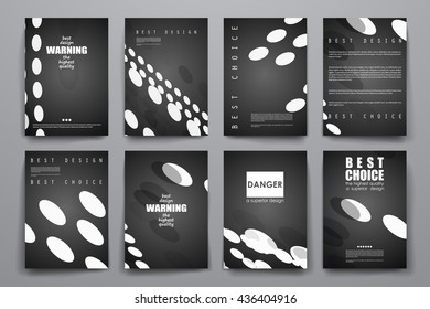 Set of brochure, poster design templates in abstract background style