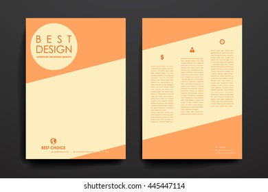 Set of brochure, poster design templates in business style