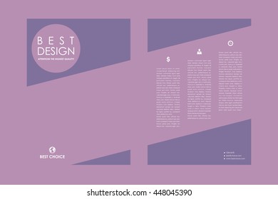 Set of brochure, poster design templates in business style