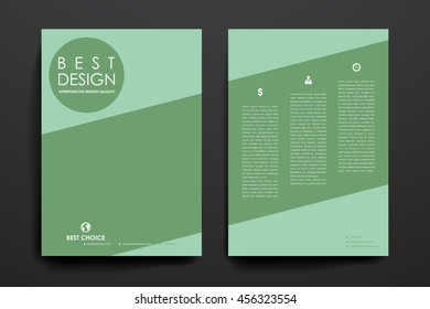 Set of brochure, poster design templates in business style
