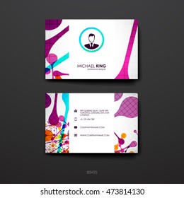 Set of brochure, poster design templates in abstract background style