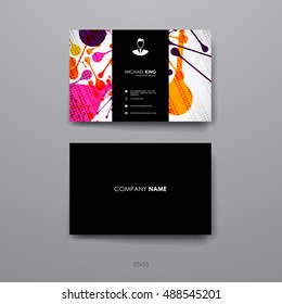 Set of brochure, poster design templates in abstract background style