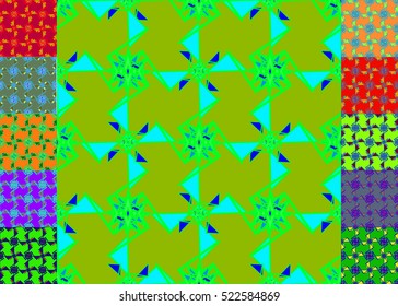 Set of brochure, poster design templates in abstract style.