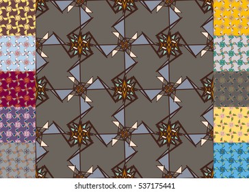 Set of brochure, poster design templates in abstract style.