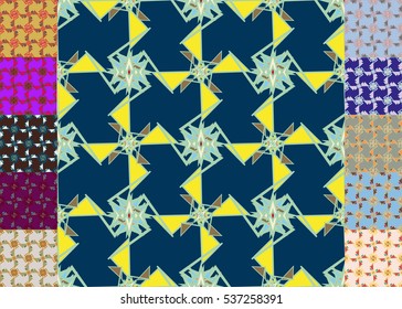 Set of brochure, poster design templates in abstract style.