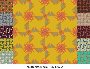 Set of brochure, poster design templates in abstract style.