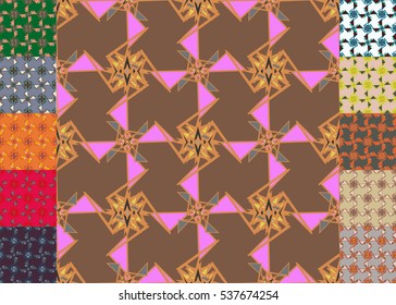 Set of brochure, poster design templates in abstract style.