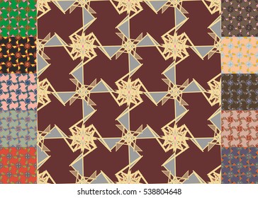 Set of brochure, poster design templates in abstract style.