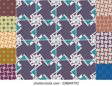 Set of brochure, poster design templates in abstract style.