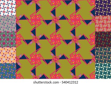 Set of brochure, poster design templates in abstract style.