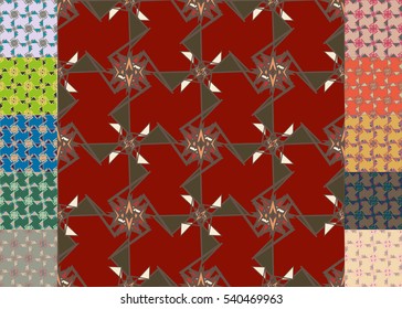Set of brochure, poster design templates in abstract style.