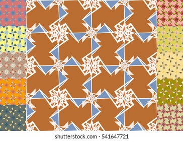 Set of brochure, poster design templates in abstract style.