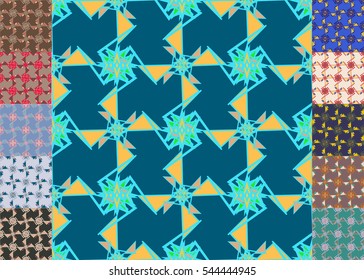 Set of brochure, poster design templates in abstract style.
