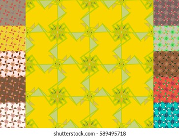 Set of brochure, poster design templates in abstract style.