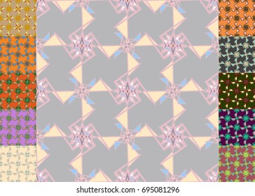Set of brochure, poster design templates in abstract style.