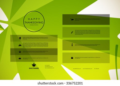 Set of brochure, poster templates in autumn style. Beautiful design and layout