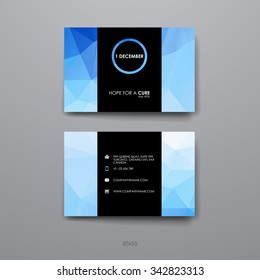 Set of brochure, poster templates in World AIDS Day style. Beautiful design and layout