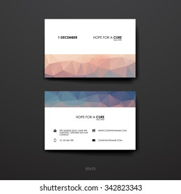 Set of brochure, poster templates in World AIDS Day style. Beautiful design and layout