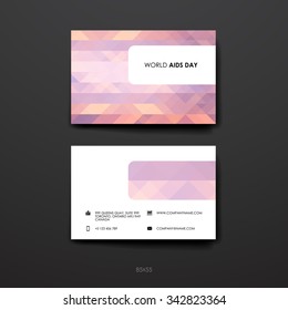 Set of brochure, poster templates in World AIDS Day style. Beautiful design and layout