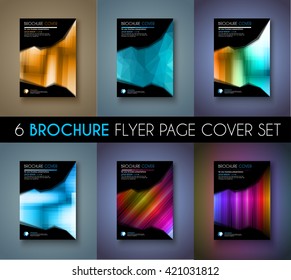 Set of Brochure template, Flyer Design or Depliant Cover for business presentation and magazine covers, annual reports and marketing generic purposes.