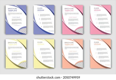 Set of Brochure templates.  Design of a cover background with copy space for inspirational and encouraging thoughts that you want to share with your audience.
