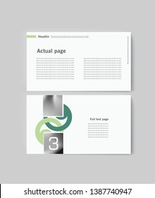 Set of brochures infographics for marketing the promotion goods and services on market. Vector illustration
