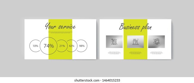 Set of brochures infographics for marketing the promotion goods and services on market. Vector illustration