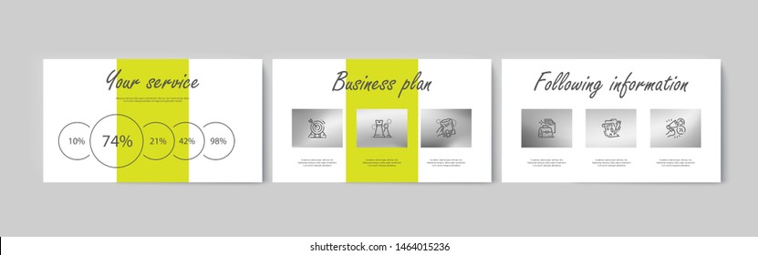 Set of brochures infographics for marketing the promotion goods and services on market. Vector illustration