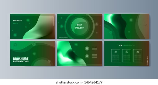 Set of brochures infographics for marketing the promotion goods and services on market. Vector illustration