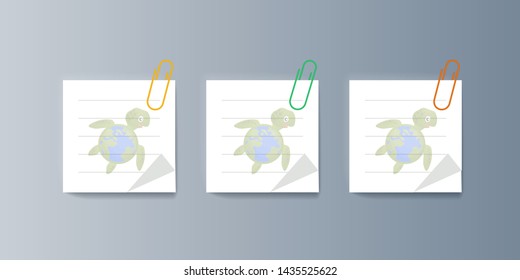 Set of brochures for marketing promoting the idea environmental protection. Vector illustration
